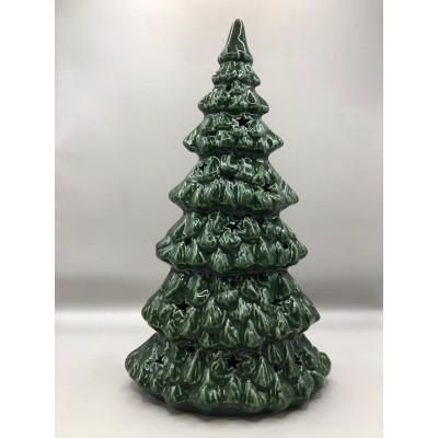 ARVORE ESTRELA PORC LED 14,5X9X25CM