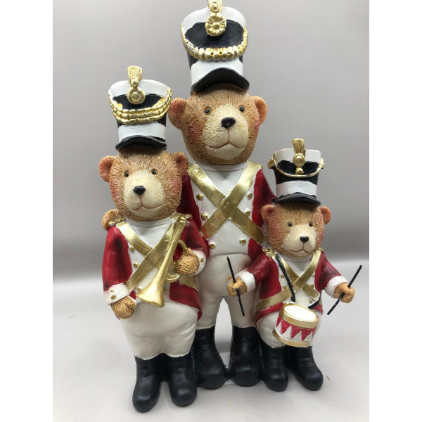 RESINA NATAL URSO (COLORIDO) 22,52X8,58cm (FLORARTE) Vol. 3