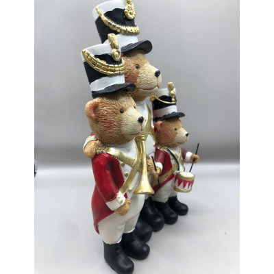 RESINA NATAL URSO (COLORIDO) 22,52X8,58cm (FLORARTE) Vol. 3