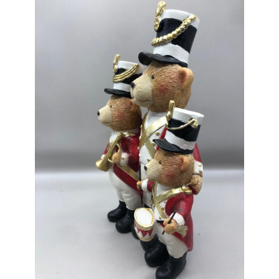 RESINA NATAL URSO (COLORIDO) 22,52X8,58cm (FLORARTE) Vol. 3