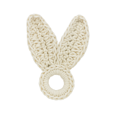 PORTA GUARDANAPO PASCOA COELHO (BEGE) 11CM (FLORARTE) Vol. 2