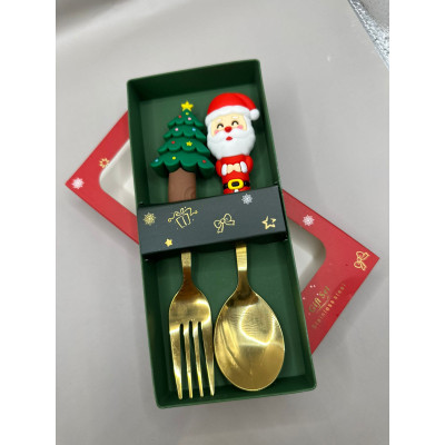 JG TALHER PAP NOEL/ARVORE 16CM C/2 DOURADO