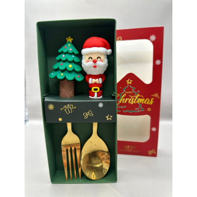 JG TALHER PAP NOEL/ARVORE 16CM C/2 DOURADO