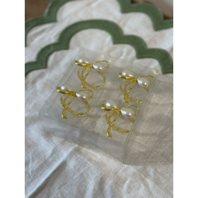 ANEL GUARDANAPO LACO PER 4,6X4,8CM C/4