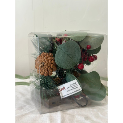 CORDAO FOLHAG/PIN/BERRIES 16L 1,5M WARM