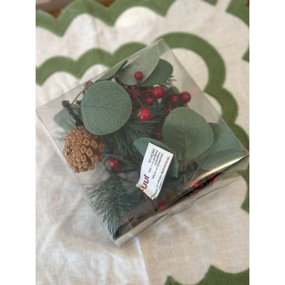 CORDAO FOLHAG/PIN/BERRIES 16L 1,5M WARM