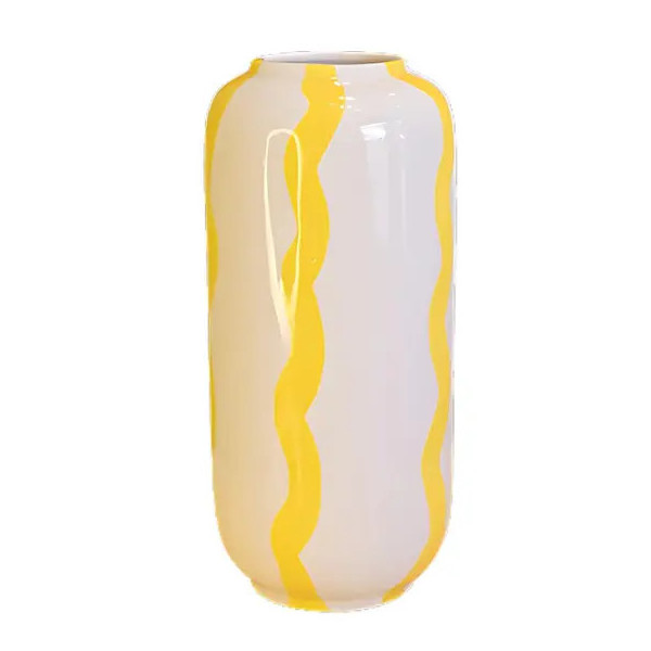 VASO CERAMICA LISTRA 9X9X20CM