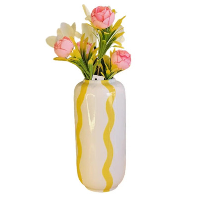 VASO CERAMICA LISTRA 9X9X20CM VASO CERAMICA LISTRA 9X9X20CM