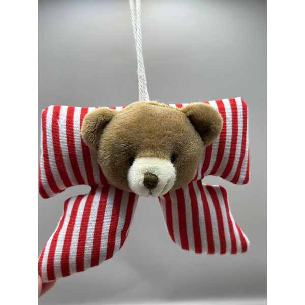 LAÇO TEC CARNHA FIG NATAL 13 CM VERM