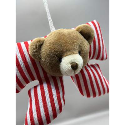 LAÇO TEC CARNHA FIG NATAL 13 CM VERM
