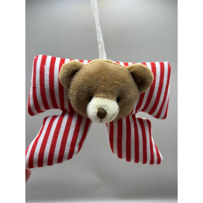LAÇO TEC CARNHA FIG NATAL 13 CM VERM