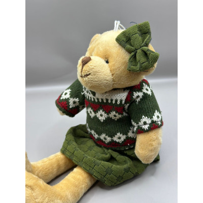 URSO PEL EM PE TRICO 29CM VERDE