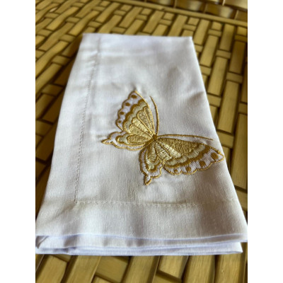 GBB 201(GB BORDADO BORBOLETA CAROL MARFIM TECIDO BRANCO) GBB 201(GB BORDADO BORBOLETA CAROL MARFIM TECIDO BRANCO)