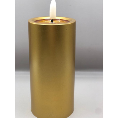 VELA ELETRONICA 15X6CM DOURADA