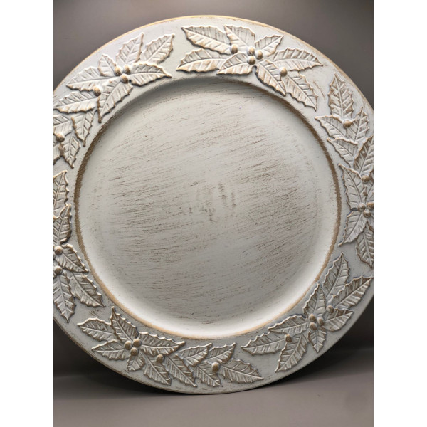 SOUSPLAT 33CM VINTAGE AZEVINHO OFF WHITE