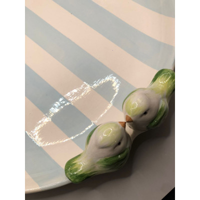 TRAVESSA REDONDA COM PASSARO