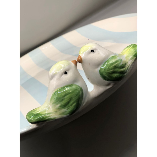 TRAVESSA REDONDA COM PASSARO