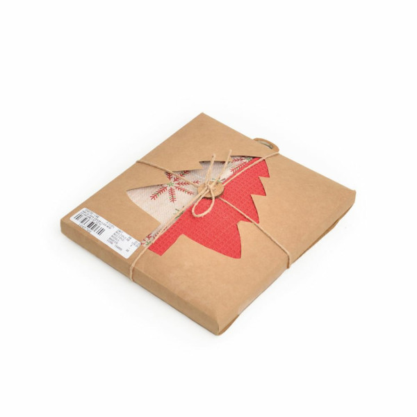 CAIXA C/PANOS DE COPA FLOCO NEVE CLR 40x70cm () KIT C/2 PC