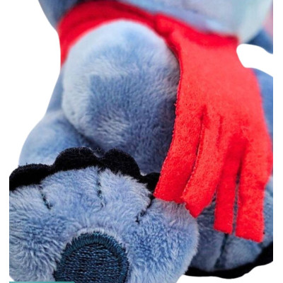 PELUCIA STITCH C/GORRO/CACHECOL AZL/VRM 45cm () C/1 UN
