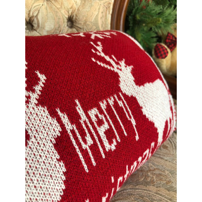 31328 - CAPA ALMOFADA TRICO RENA MERRY 30X50CM