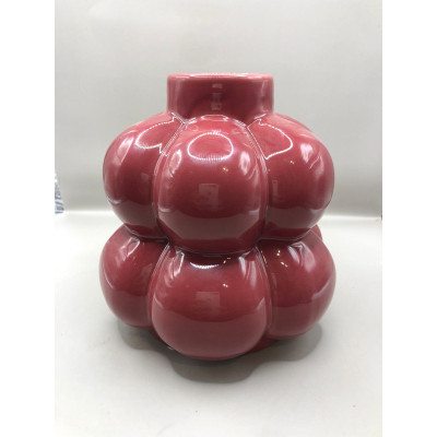 VASO CERAMICA BORDO 15X15X15,5CM