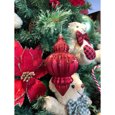 AB400 BOLA BALAO VERMELHA 17CM C/3