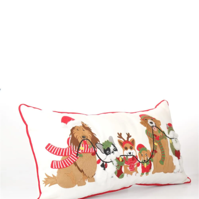 1092457 - ALMOFADA CAES C/GORRO CLR 66x35cm () C/1 UN