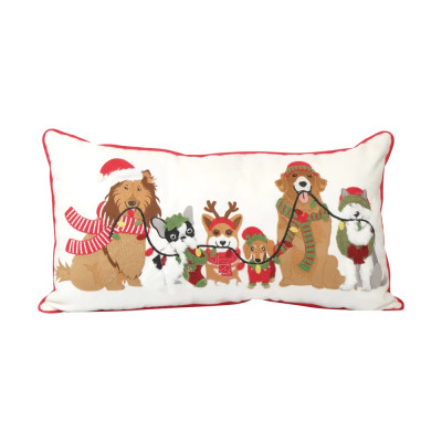 1092457 - ALMOFADA CAES C/GORRO CLR 66x35cm () C/1 UN