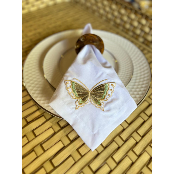 GBB 86(BORBOLETA CAROL VERDE/BRANCO)