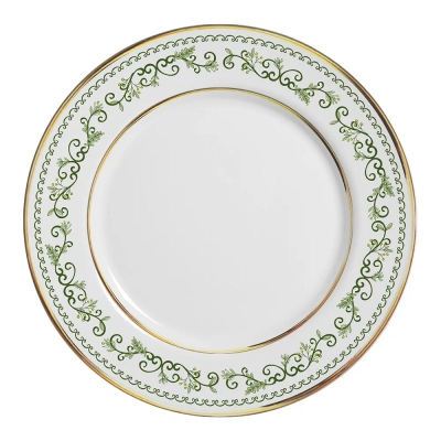 PRATO SOBREMESA CLASSIC CHRISTMAS FILETE OURO 1O CLASSIFIC.