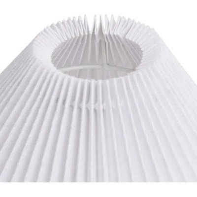 LUMINÁRIA DE MESA ABAJUR EM MADEIRA E LINHO BRANCO
