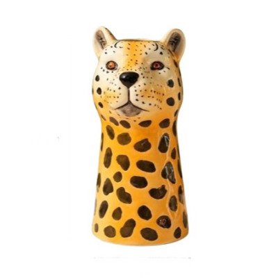 VASO ONÇA-PINTADA EM CERÂMICA