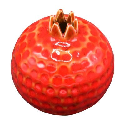 Enfeite Bola com Relevo Vermelho
