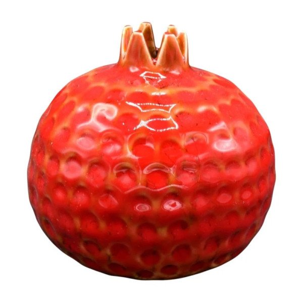 Enfeite Bola com Relevo Vermelho