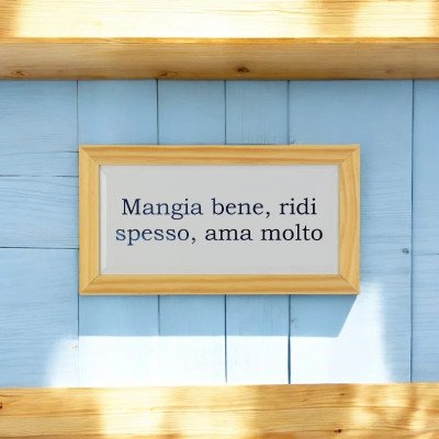 Quadro Azulejo Mangia Bene