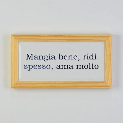 Quadro Azulejo Mangia Bene