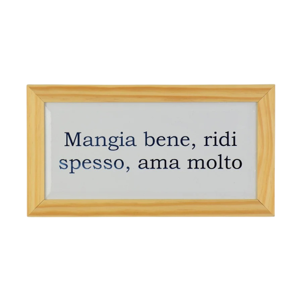 Quadro Azulejo Mangia Bene