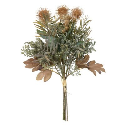 Mamona Ramalhete com fita X6 (laranja Outono) 44cm
