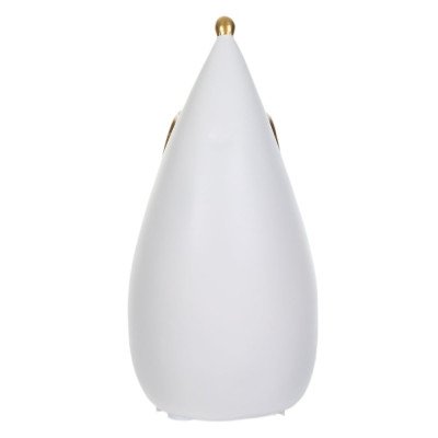 Escultura Decorativa Poliresina Ratinho (branco Dourado)