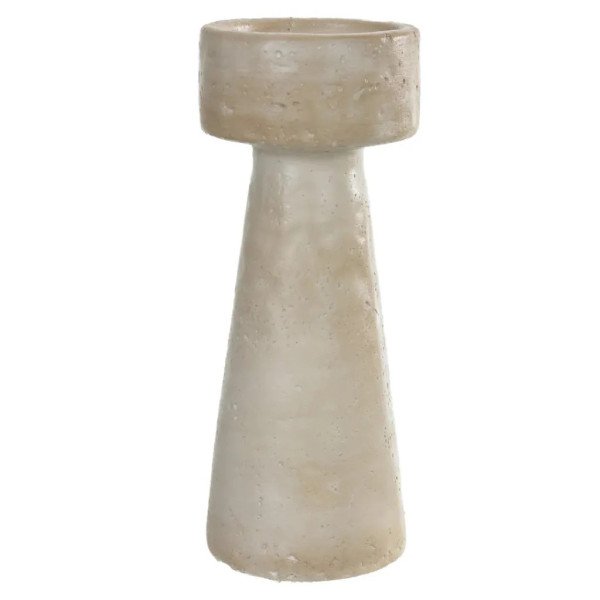 Castiçal Decorativo Bege