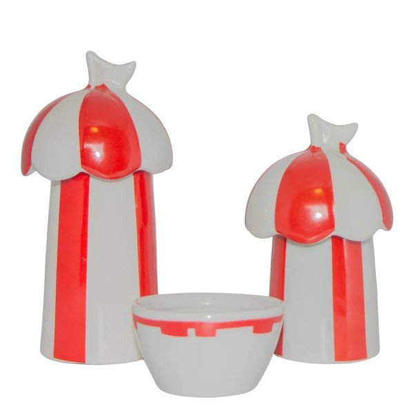 Kit de Higiene Circo Vermelho - 3 Peças
