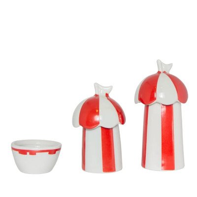 Kit de Higiene Circo Vermelho - 3 Peças