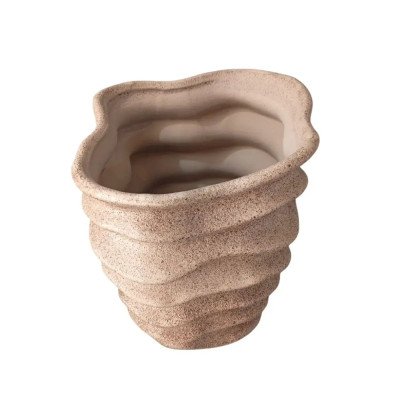 Vaso Cerâmica Ondulado Médio
