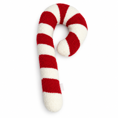 Almofada Candy Cane Branco e Vermelho 50cm