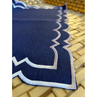 4570 GUARDANAPO 45 X 45 CM AZUL C/ BRANCO 4570 GUARDANAPO 45 X 45 CM AZUL C/ BRANCO