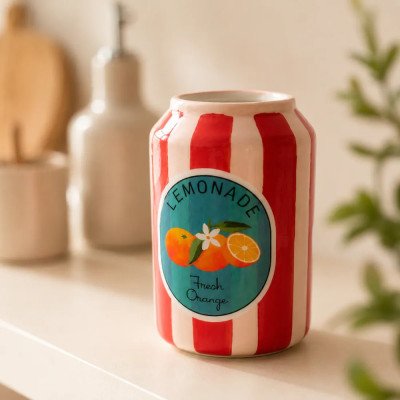 Vaso Lata Lemonade em Cerâmica 12cm