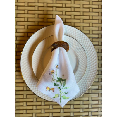 GUARDANAPO ESTAMPADO LINHO SINTETICO - 45X45 CM UNICOPRIMAVERA