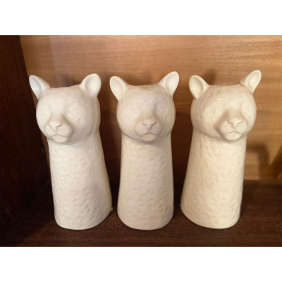 VASO DECORATIVO CERÂMICA LEOPARDO