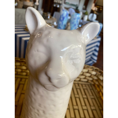 VASO DECORATIVO CERÂMICA LEOPARDO